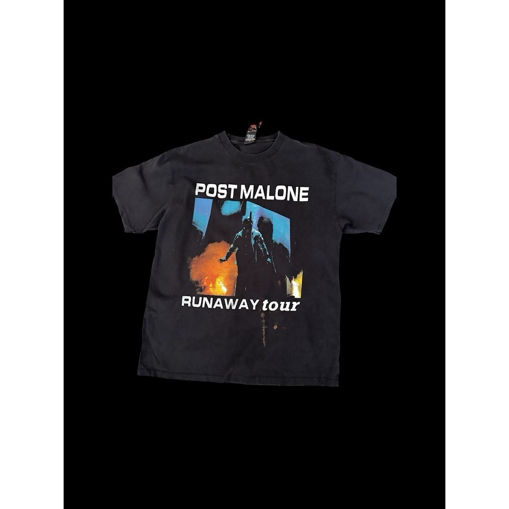 Post Malone 2019 Runaway Tour Tshirt Sz Large On An‎ Old Stussy Tag Black